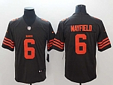 Nike Browns 6 Baker Mayfield Brown Color Rush Limited Jersey,baseball caps,new era cap wholesale,wholesale hats